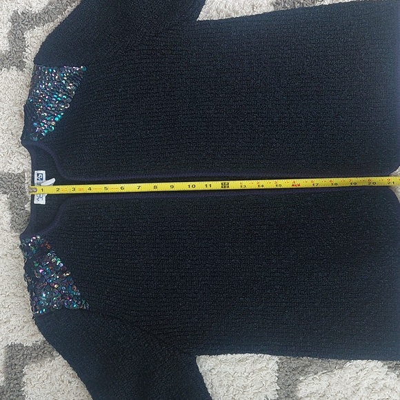Vintage 80’s Adele Joyce Sequin Boucle Cardigan Size Med - Picture 4 of 6